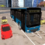 Bus parkeren Stadslandschap Depot