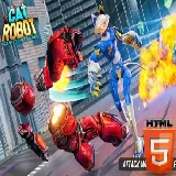Katten Robot Transformeer Oorlog