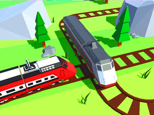 Trein 3D-spel puzzel