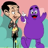 Wanneer Mr Bean Grimace ontmoet